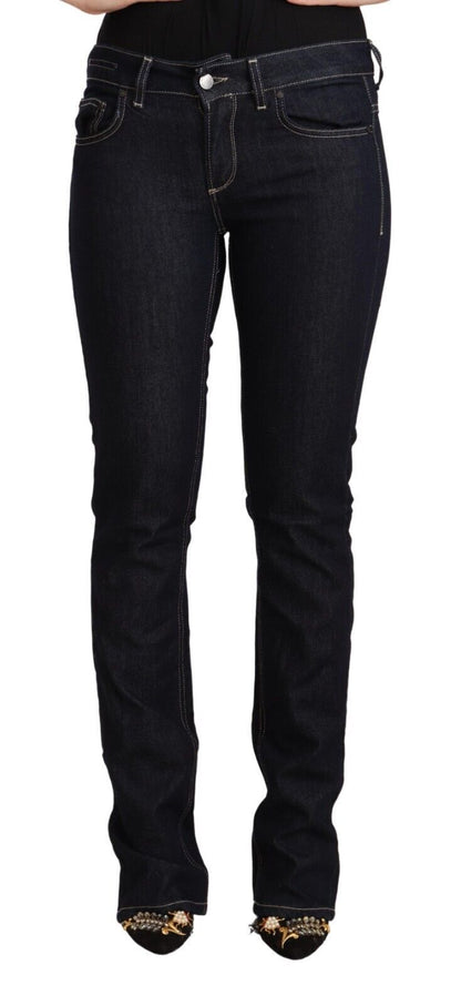 Jeans skinny GF Ferre Chic a vita bassa in nero senza tempo