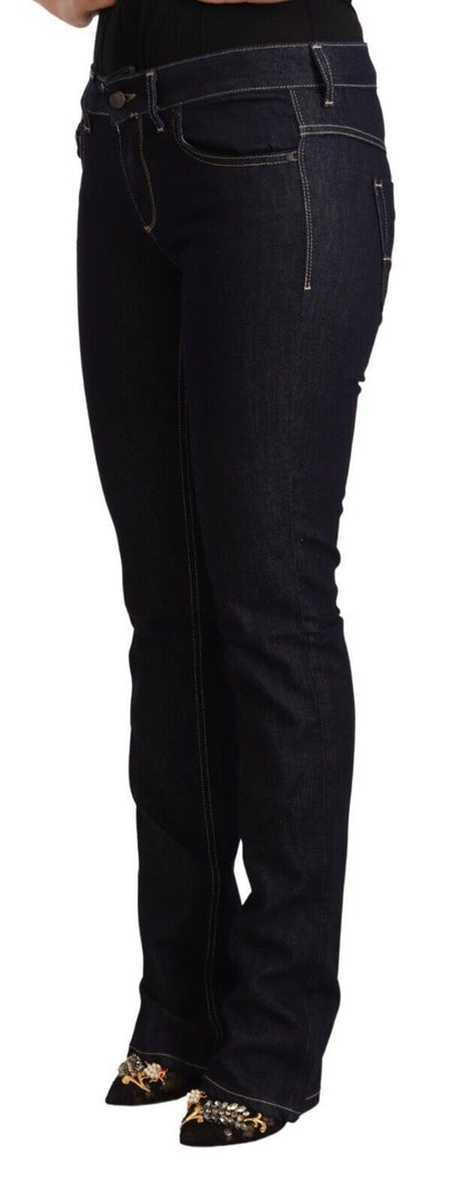 Jeans skinny GF Ferre Chic a vita bassa in nero senza tempo