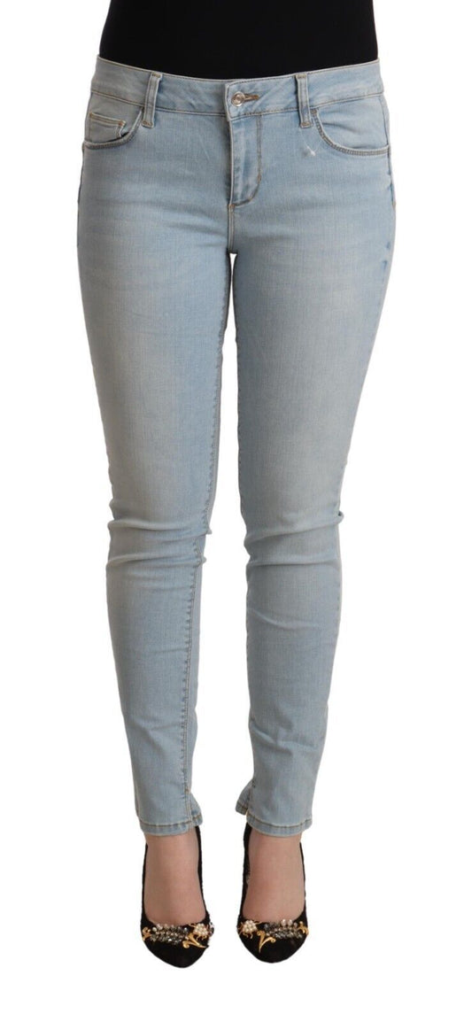 Liu Jo Denim skinny a vita media azzurro