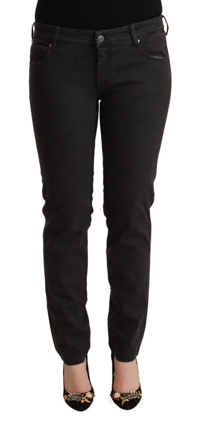 Ermanno Scervino Chic Denim skinny nero a vita bassa