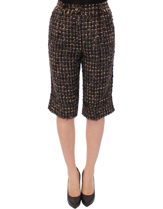Dolce & Gabbana Elegant Multicolor Wool Blend Shorts