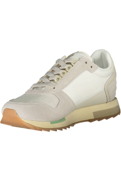 Napapijri eleganti sneakers bianche con accenti a contrasto