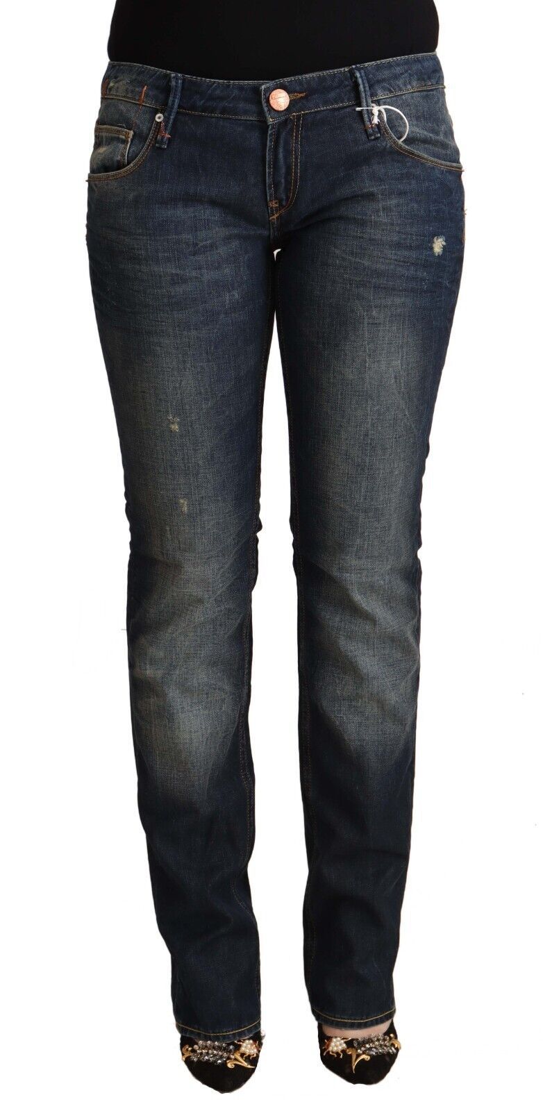 Jeans skinny in denim Acht Chic a vita bassa