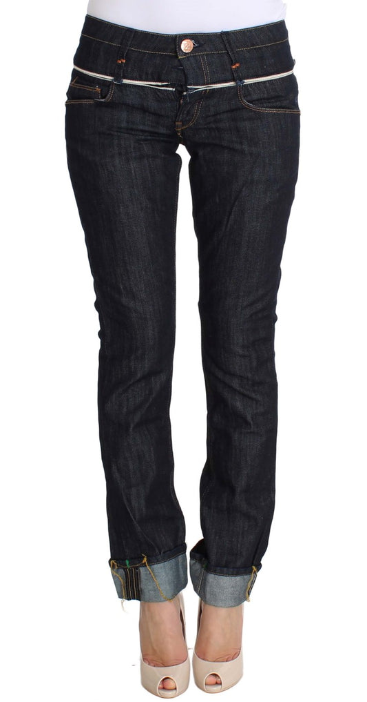 Jeans Acht eleganti a gamba dritta blu scuro