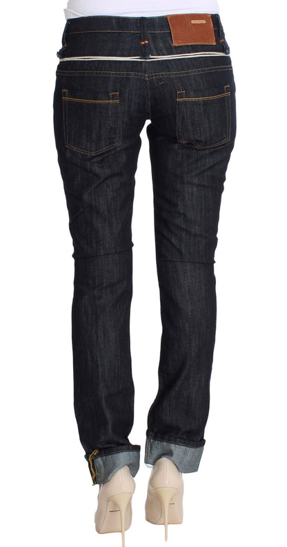 Jeans Acht eleganti a gamba dritta blu scuro