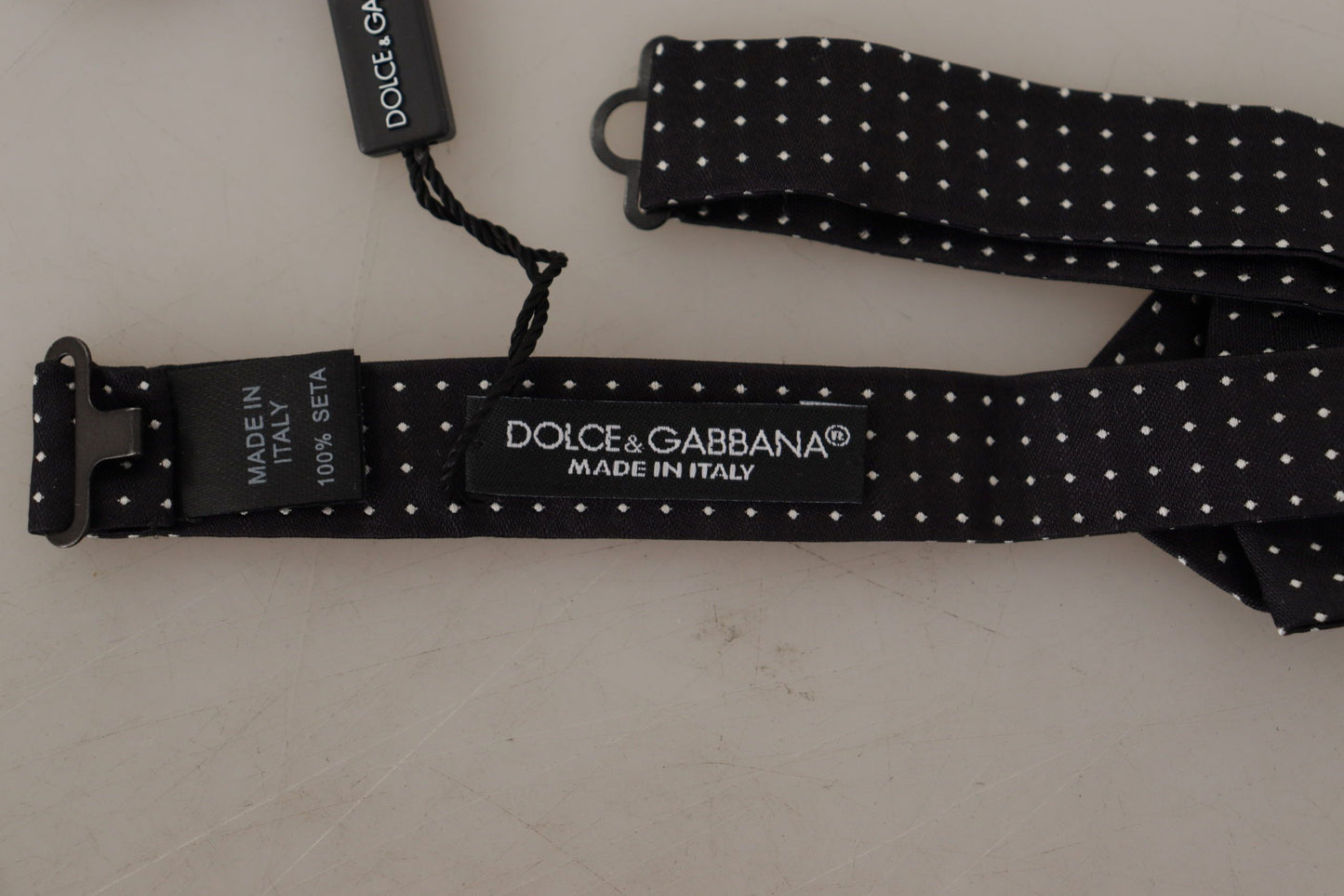 Dolce &amp; Gabbana Papillon a pois in seta squisita