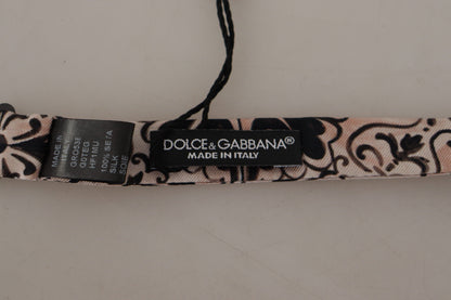 Dolce &amp; Gabbana Elegante Papillon In Seta Multicolor