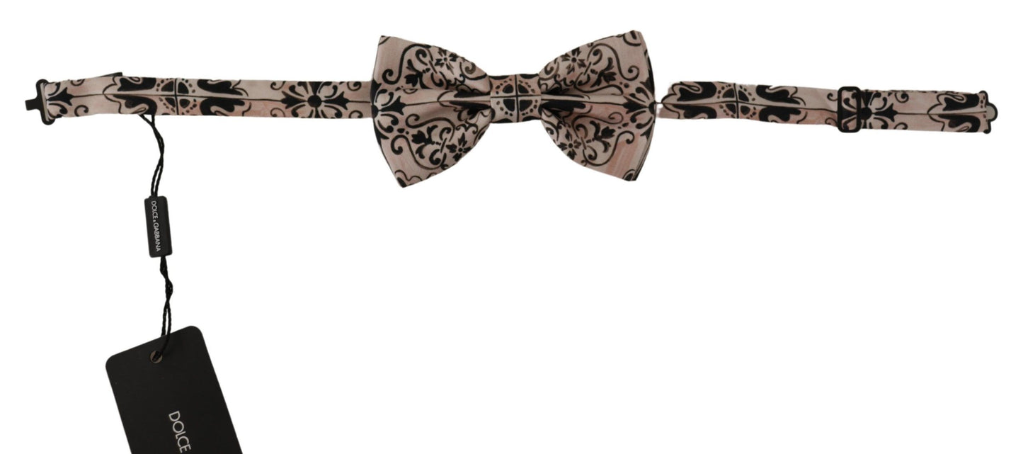 Dolce &amp; Gabbana Elegante Papillon In Seta Multicolor