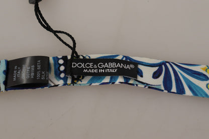 Papillon in seta stampa maioliche di Dolce &amp; Gabbana