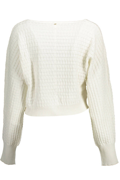 Kocca White Cotton Women Sweater