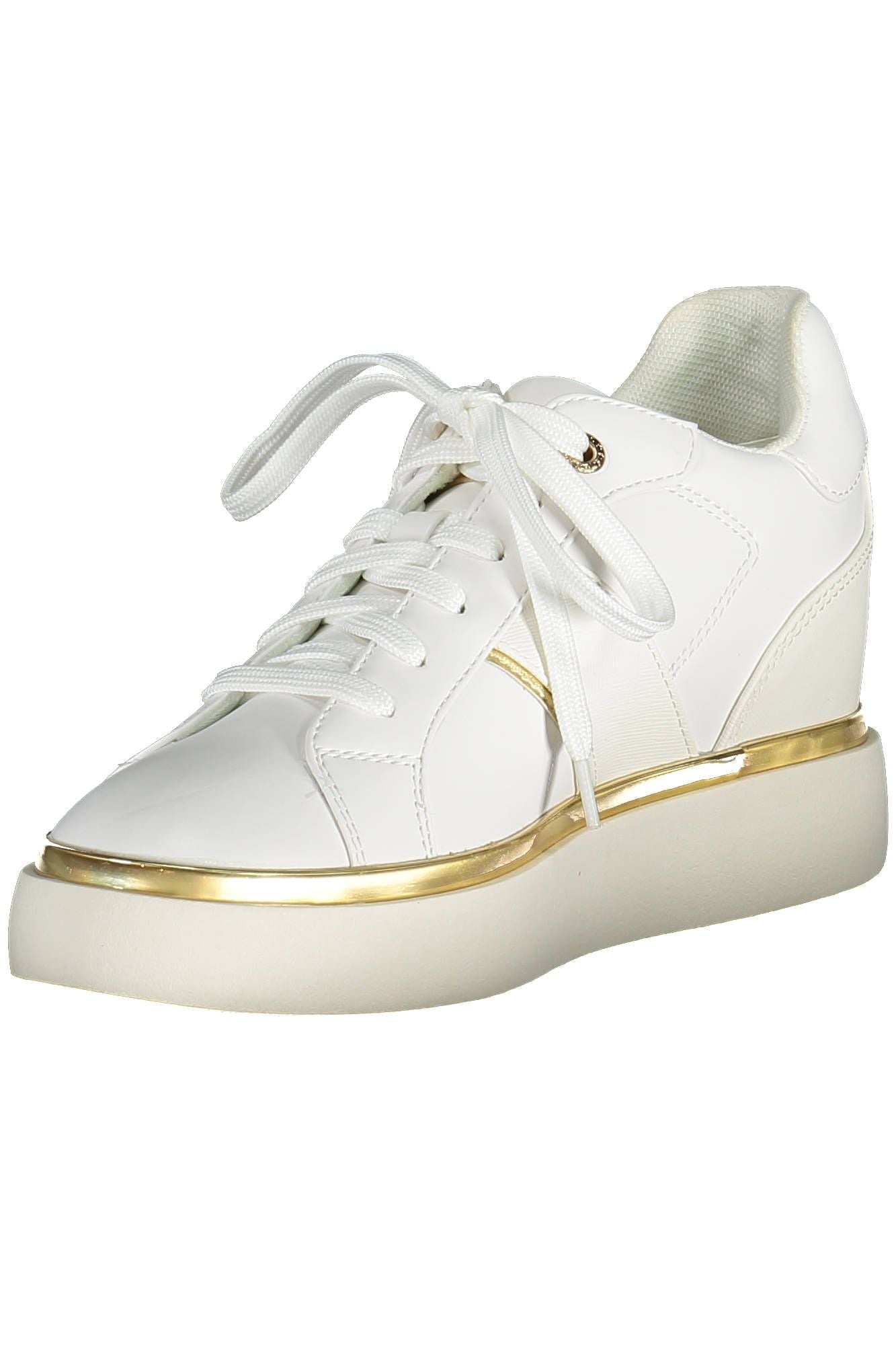 US POLO ASSN. Eleganti sneakers stringate bianche con dettaglio logo