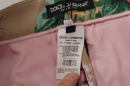 Pantaloni eleganti a vita alta floreali Dolce &amp; Gabbana