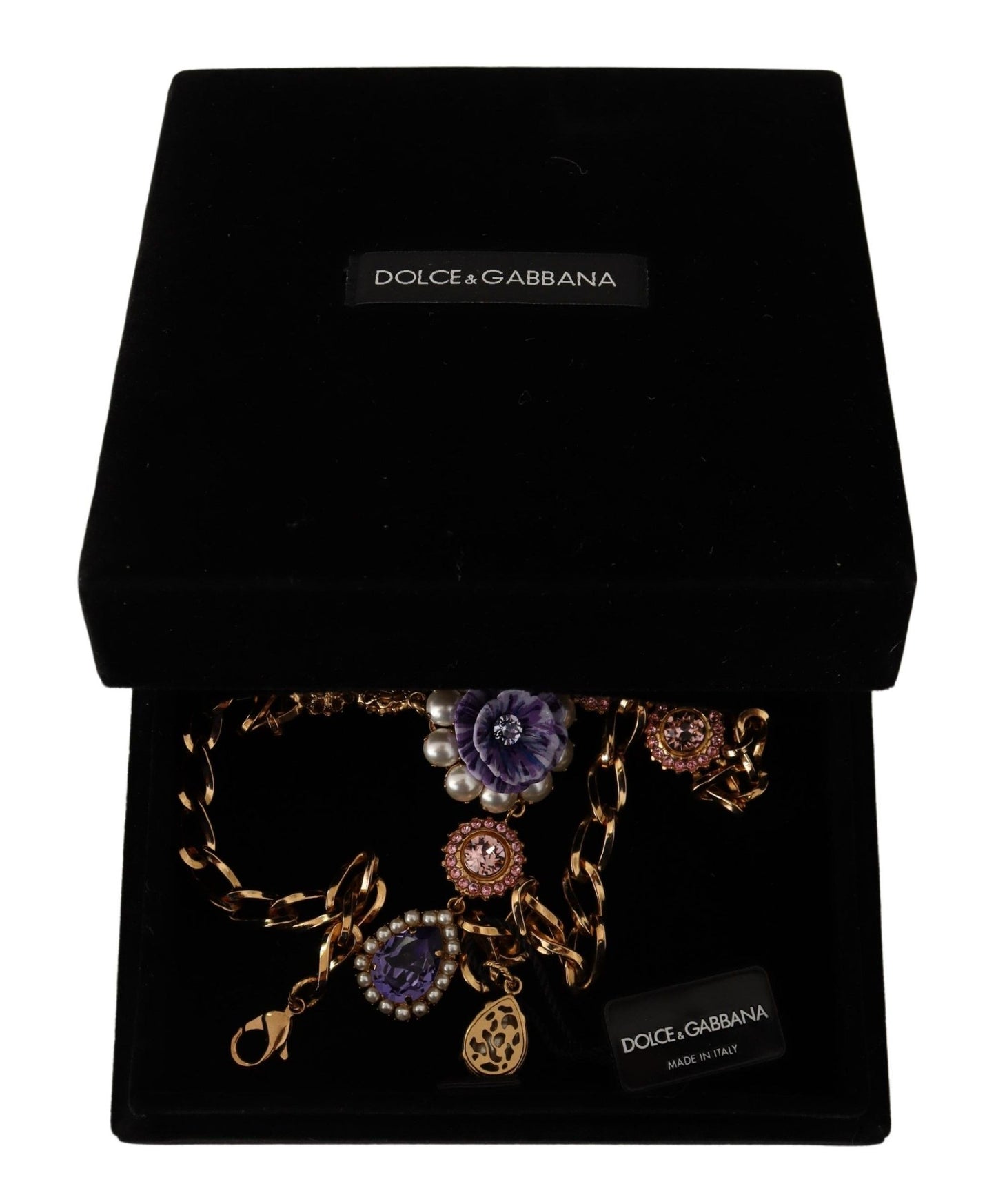 Dolce &amp; Gabbana Elegante collana con cristalli floreali