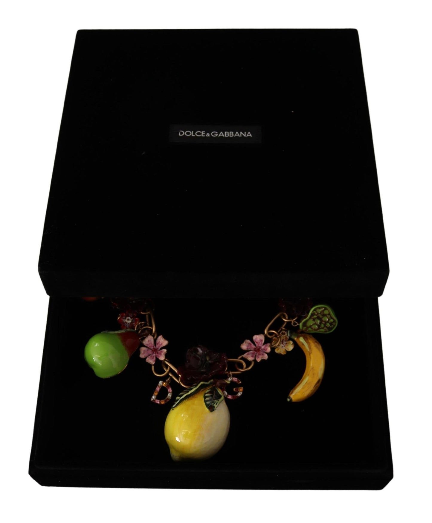 Dolce &amp; Gabbana Chic Collana in oro con frutta siciliana