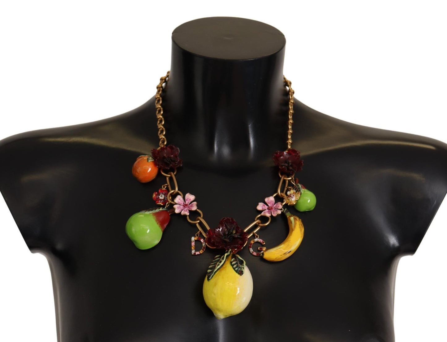 Dolce &amp; Gabbana Chic Collana in oro con frutta siciliana