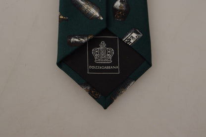 Dolce &amp; Gabbana elegante papillon da uomo in seta firmato