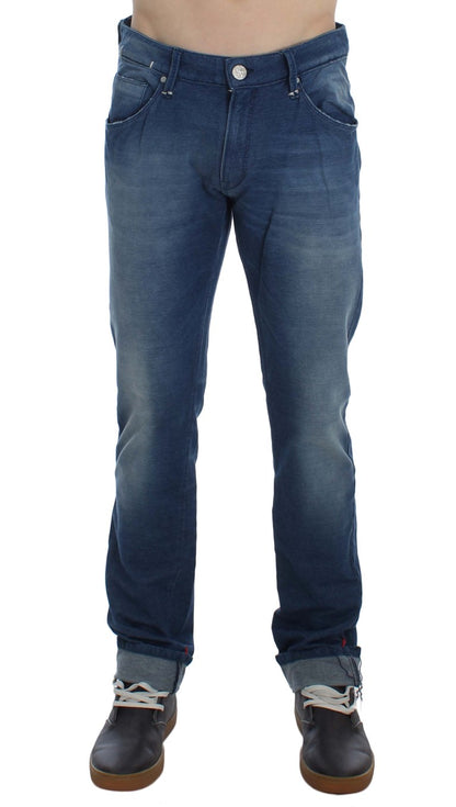 Denim italiano Acht slim fit lavaggio blu