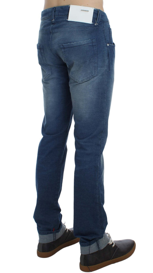 Denim italiano Acht slim fit lavaggio blu