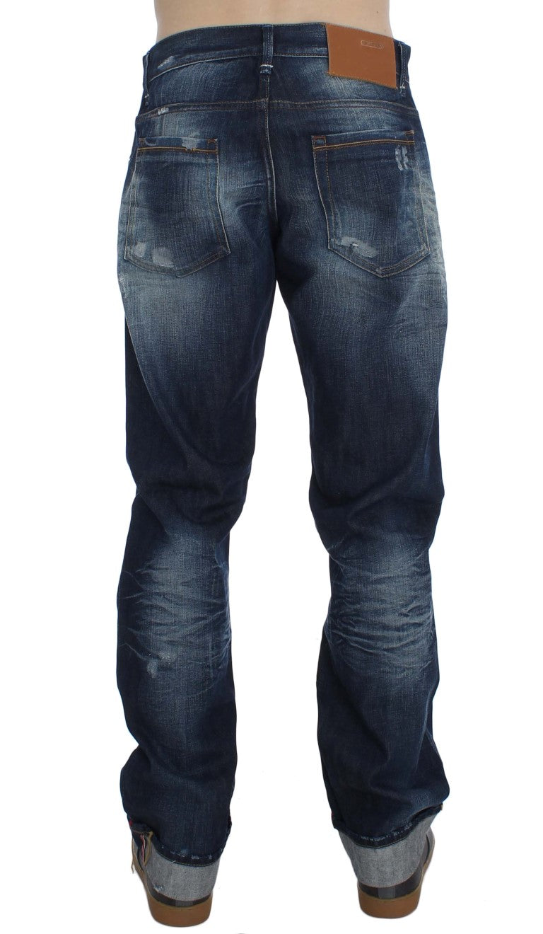 Jeans Acht Authentic lavaggio blu vestibilità regolare