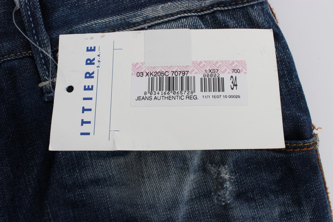 Jeans Acht Authentic lavaggio blu vestibilità regolare