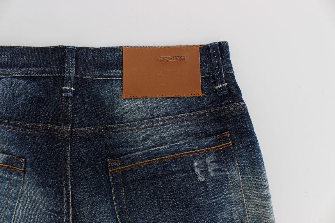 Jeans Acht Authentic lavaggio blu vestibilità regolare