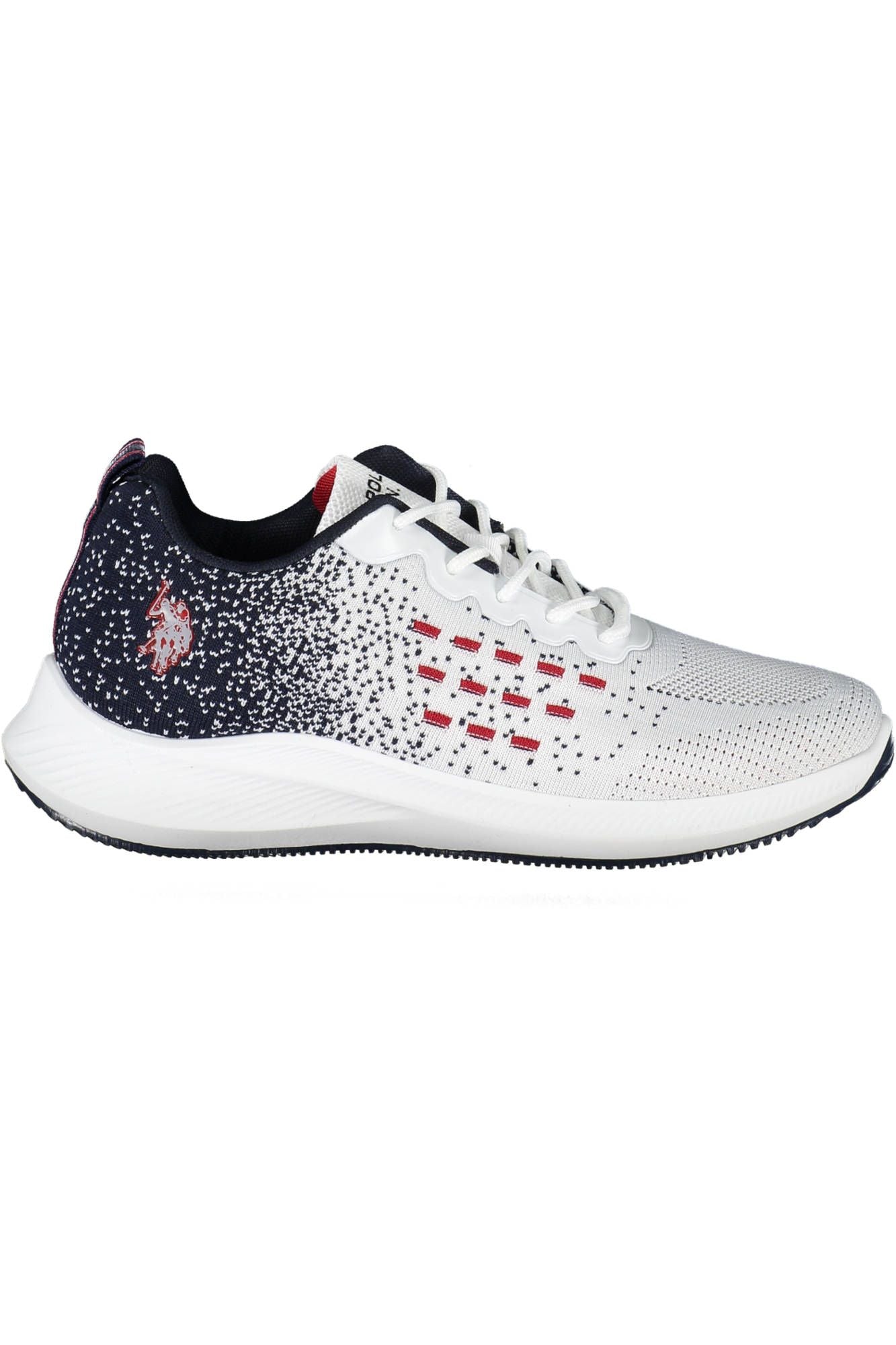 US POLO ASSN. Eleganti sneakers stringate bianche con dettaglio logo