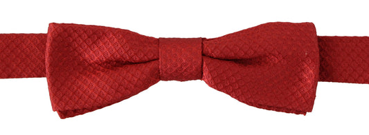 Dolce &amp; Gabbana Elegante Papillon In Seta Rosso