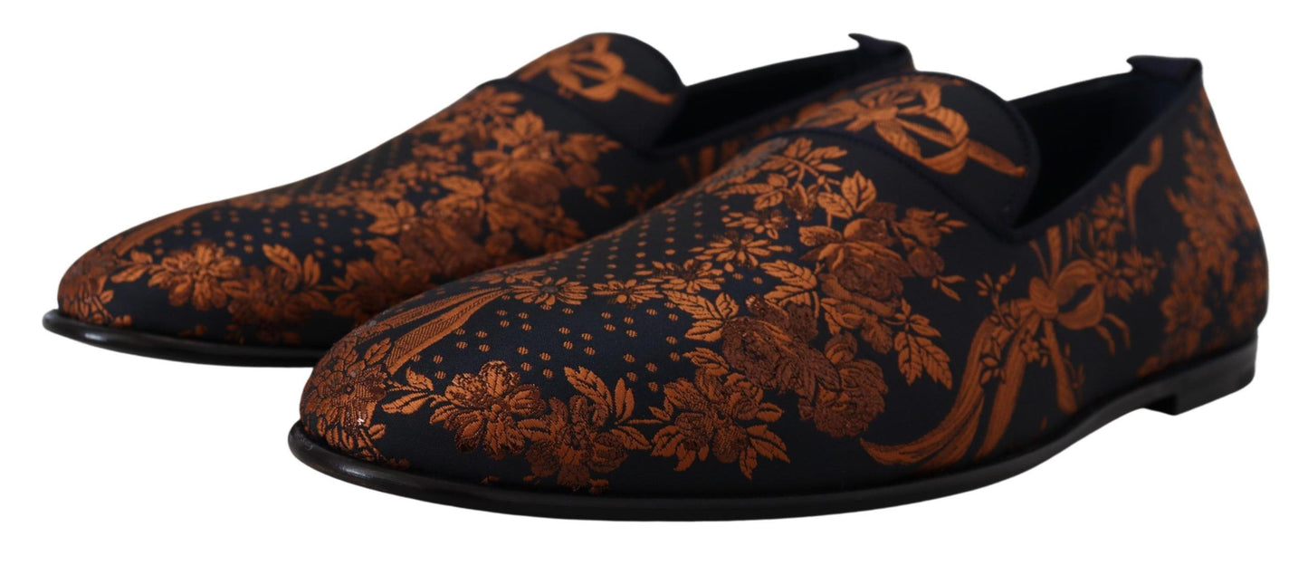 Mocassini slip-on eleganti floreali Dolce &amp; Gabbana