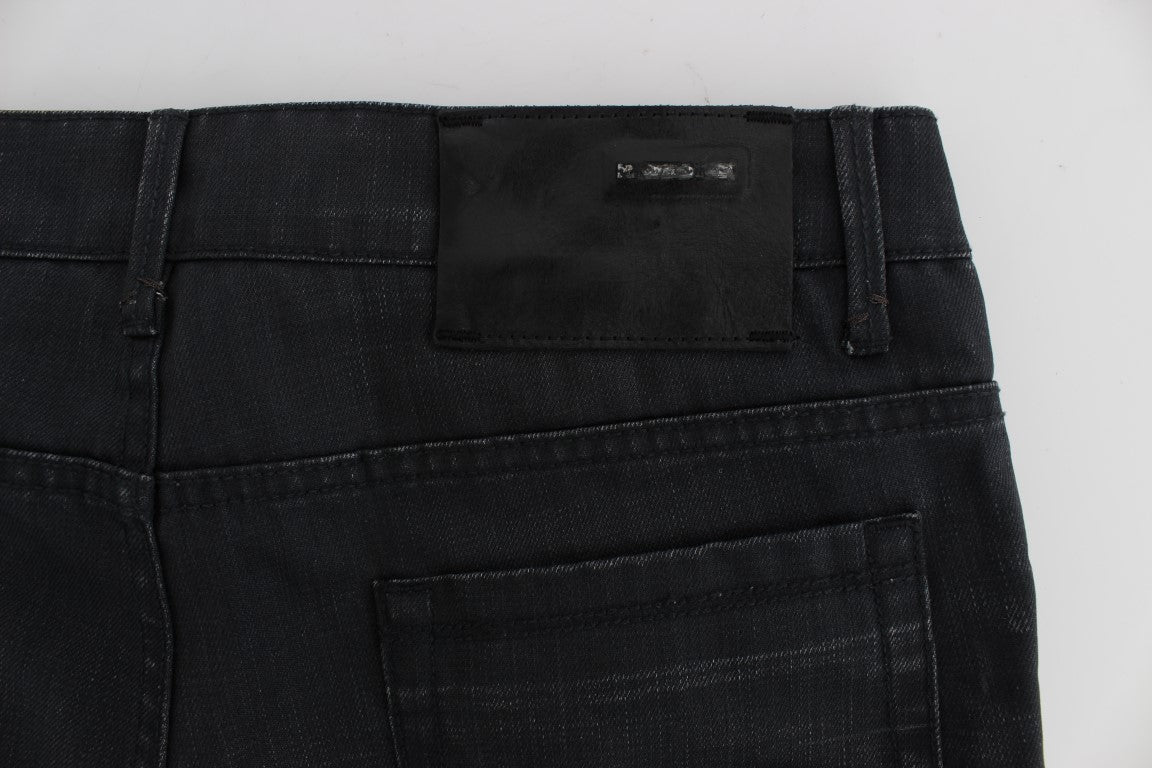 Jeans da uomo italiani slim fit grigi eleganti Acht