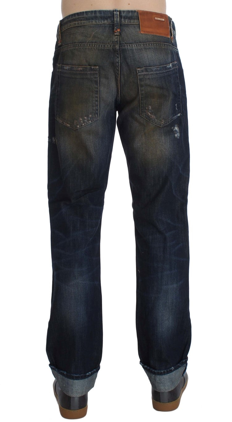 Jeans denim da uomo Acht, vestibilità dritta ed elegante