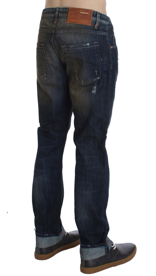 Jeans denim da uomo Acht, vestibilità dritta ed elegante