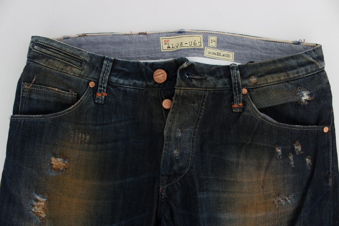 Jeans denim da uomo Acht, vestibilità dritta ed elegante