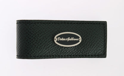 Dolce &amp; Gabbana Elegante fermasoldi in pelle verde