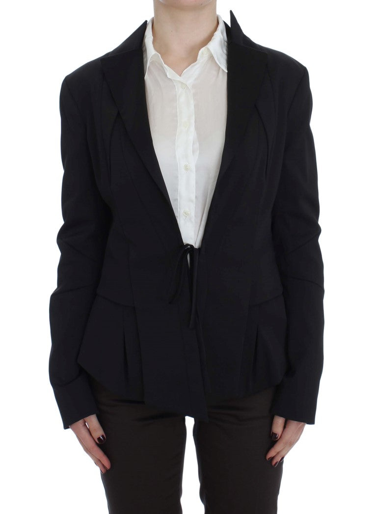 Giacca blazer elasticizzata nera elegante Exte