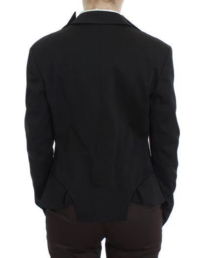 Giacca blazer elasticizzata nera elegante Exte