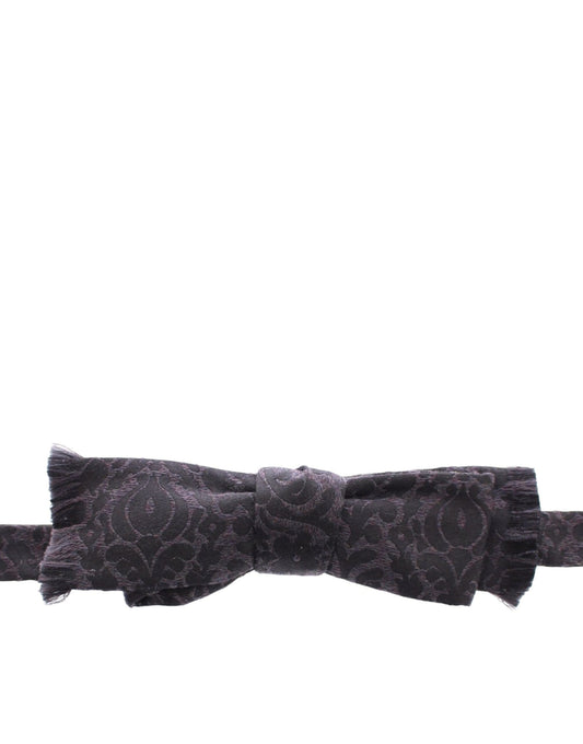 Серо-черный шерстяной галстук-бабочка Dolce &amp; Gabbana