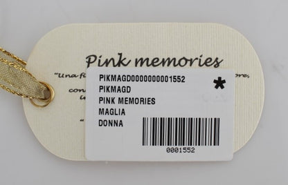 PINK MEMORIES Элегантный розовый свитер с запахом из хлопка вязки