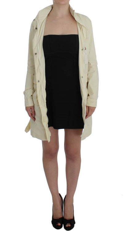 PAROSH Cappotto trench beige chic