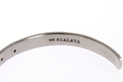 Elegante braccialetto Nialaya in argento CZ per lei