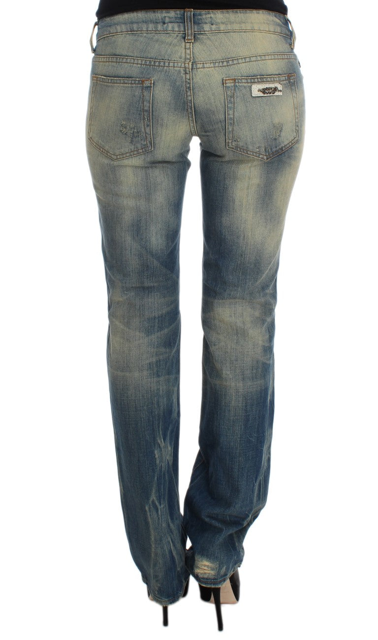 Jeans blu eleganti slim bootcut Cavalli