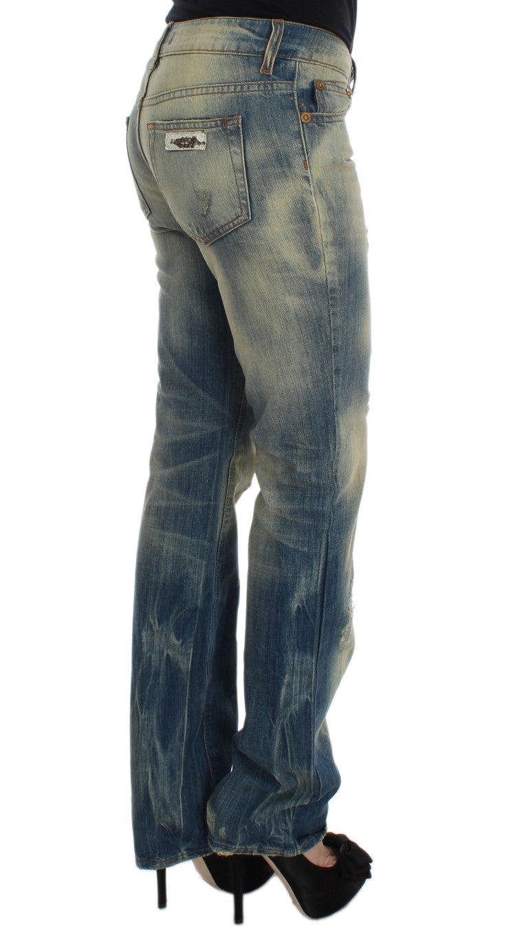 Jeans blu eleganti slim bootcut Cavalli