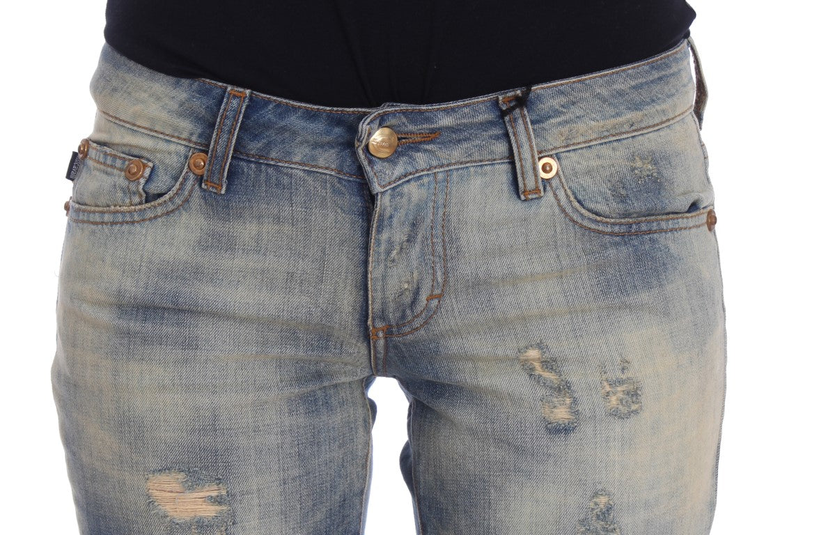 Jeans blu eleganti slim bootcut Cavalli