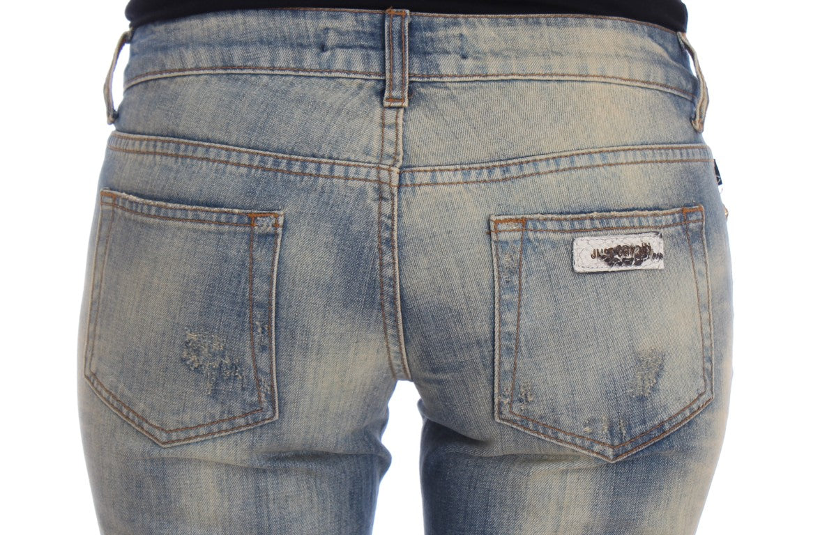 Jeans blu eleganti slim bootcut Cavalli