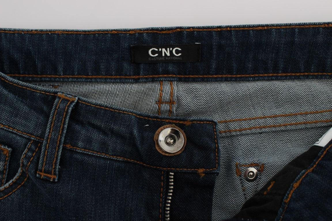 Costume National Chic Jeans firmati vestibilità regolare blu