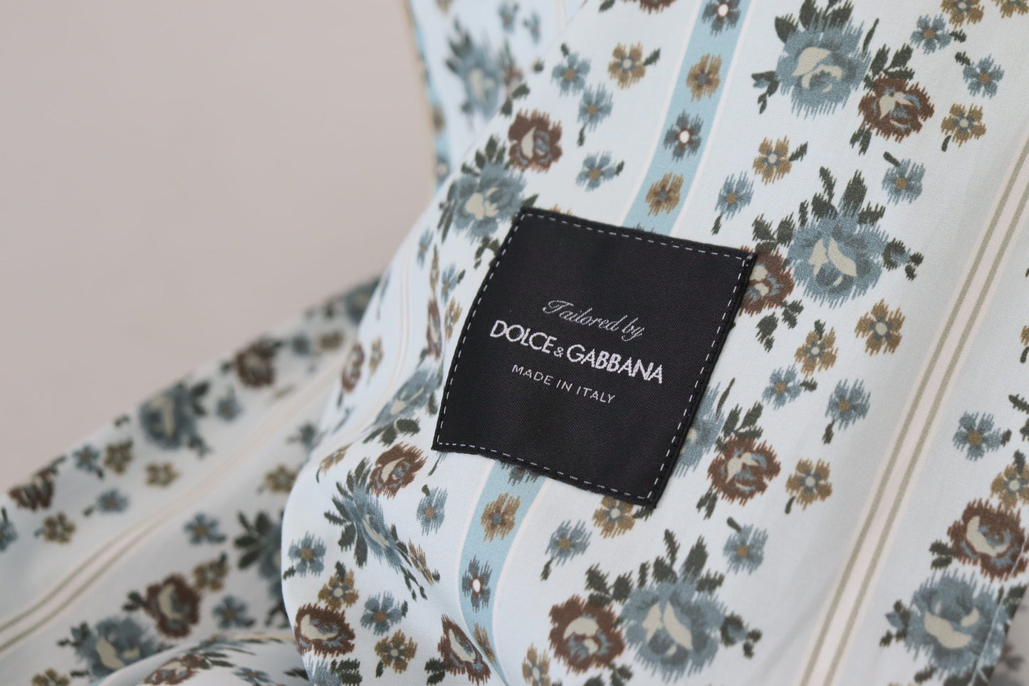 Dolce &amp; Gabbana Элегантный хлопковый жакет с цветочным принтом - халат