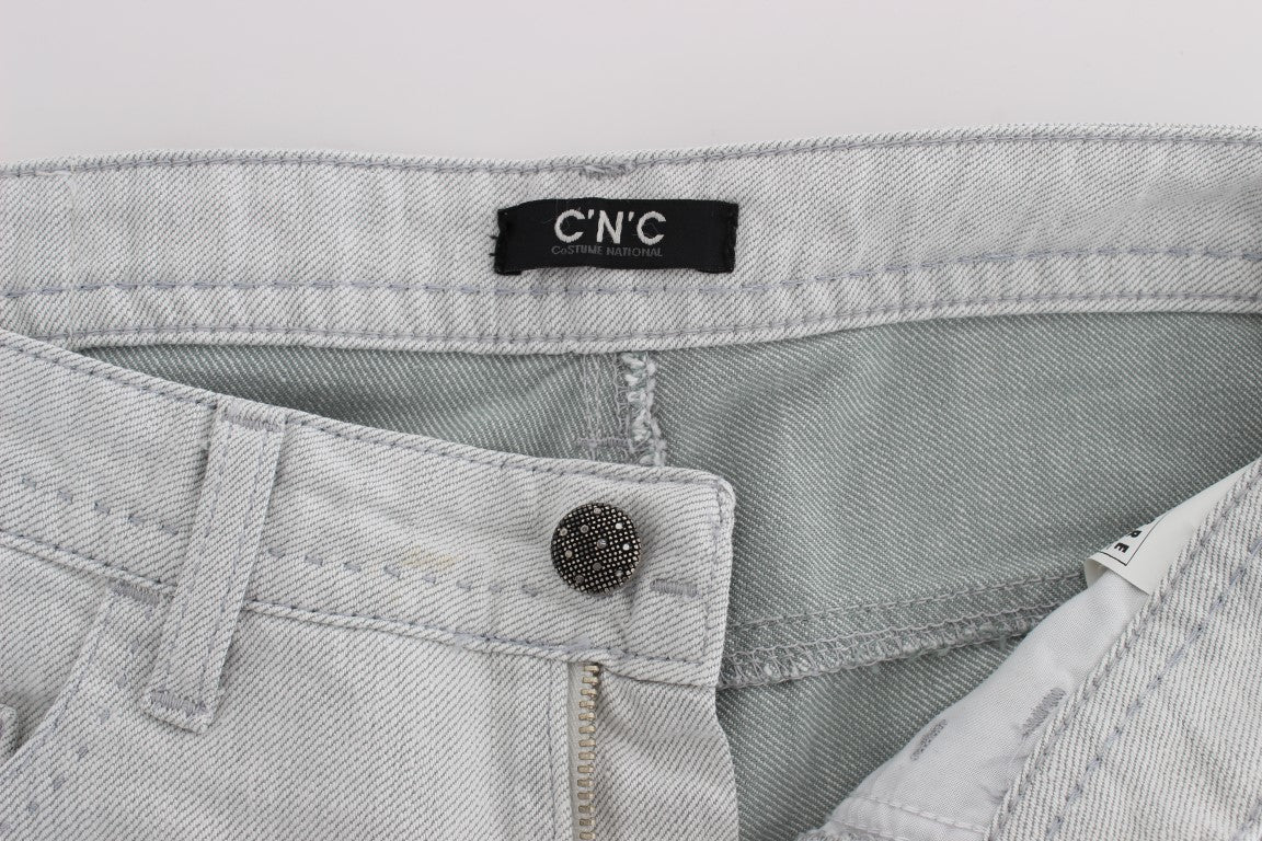 Costume National Chic Jeans firmati slim fit grigi