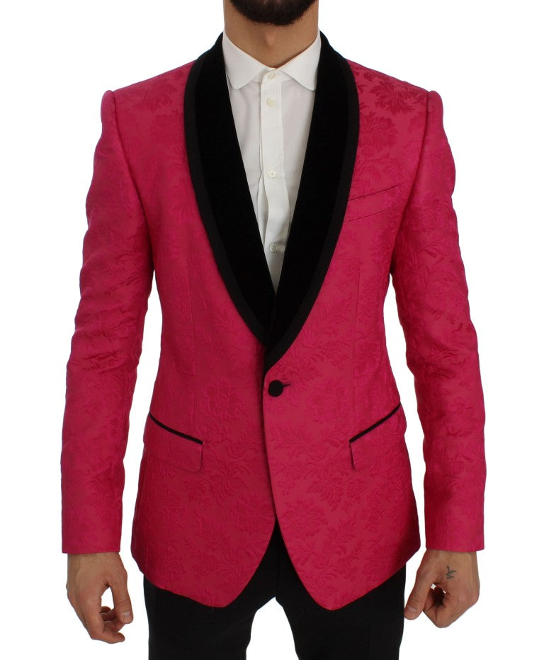 Blazer monopetto in broccato floreale di Dolce &amp; Gabbana