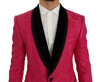 Blazer monopetto in broccato floreale di Dolce &amp; Gabbana