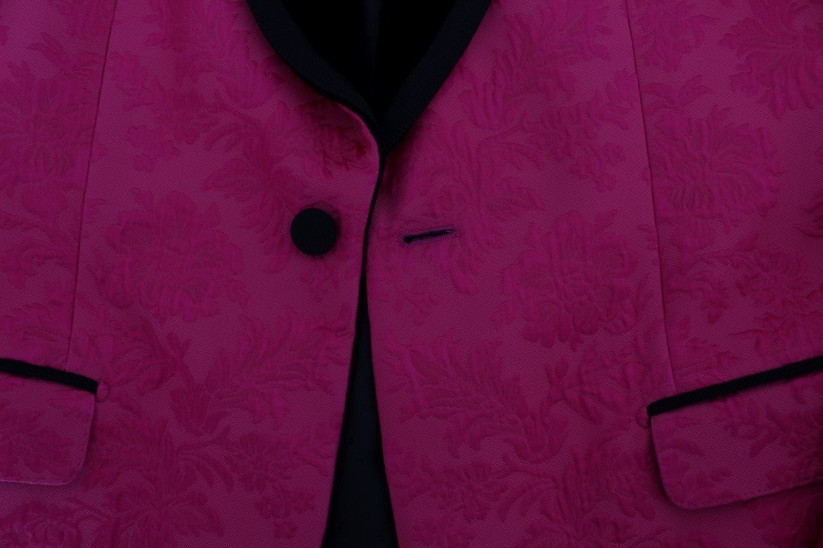 Blazer monopetto in broccato floreale di Dolce &amp; Gabbana