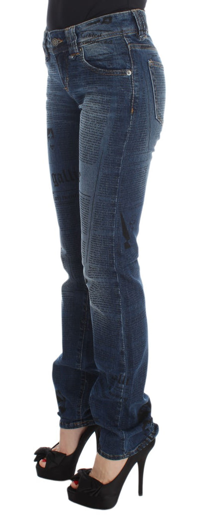 Jeans John Galliano eleganti e slim in denim bootcut